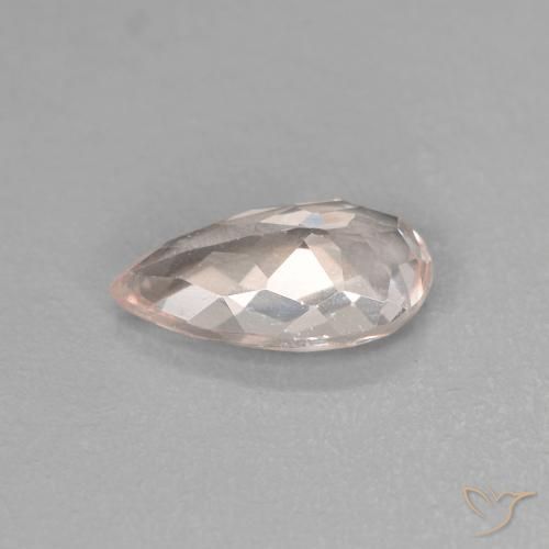 Morganite Flamant rose naturelle En forme de poire, 0.96 ct, VVS-VS