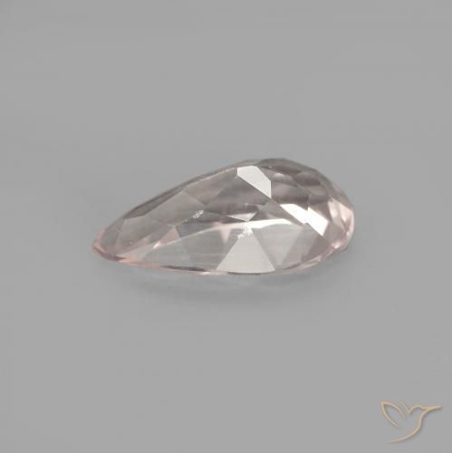Morganite Rose moyen naturelle En forme de poire, 0.74 ct, VVS-VS