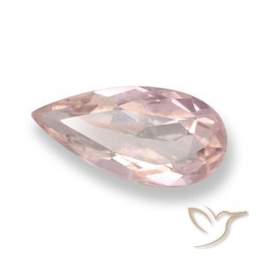 Morganite Flamant rose naturelle En forme de poire, 0.76 ct, VS