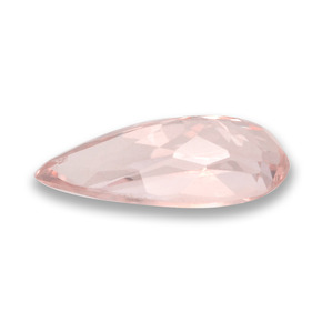 Morganite rose naturelle en forme de poire, 1,05 ct, VVS