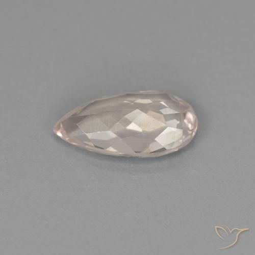 Morganite Flamant rose naturelle En forme de poire, 0.77 ct, VVS