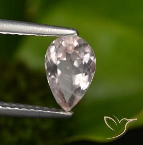 Morganite Rose moyen naturelle En forme de poire, 0.90 ct, VS