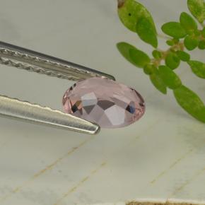 Morganite rose naturelle coupe ovale, 0,64 ct, VVS-VS