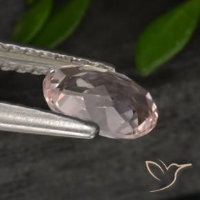 Morganite Rose moyen naturelle ovale, 0.54 ct, VVS-VS