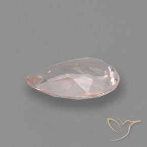 Morganite Rose moyen-léger naturelle En forme de poire, 0.73 ct, VS