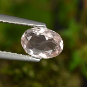 Morganite rose naturelle coupe ovale, 0,60 ct, VVS-VS