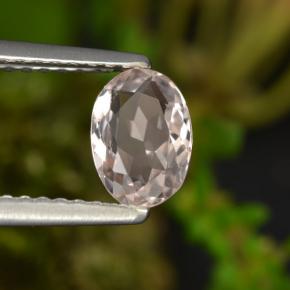 Morganite rose naturelle coupe ovale, 0,60 ct, VVS-VS
