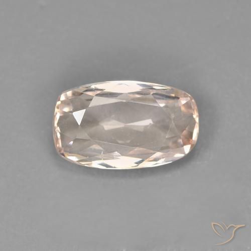0.76ct Naturel Rose très clair Morganite, Coussin, VVS-VS