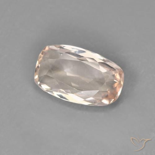 Morganite Rose très clair naturelle Coussin, 0.76 ct, VVS-VS