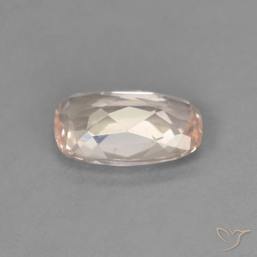 Morganite Rose très clair naturelle Coussin, 0.76 ct, VVS-VS