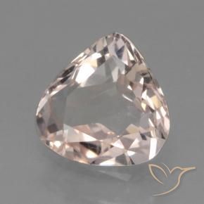 Morganite Rose moyen-léger naturelle En forme de poire, 0.56 ct, VVS-VS