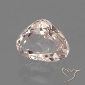 Morganite Rose moyen-léger naturelle En forme de poire, 0.83 ct, VVS-VS