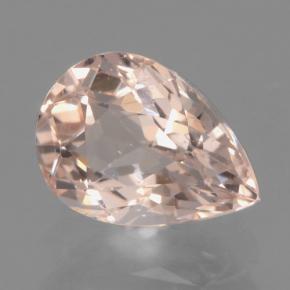Morganite rose naturelle en forme de poire, 0,84 ct, VVS-VS