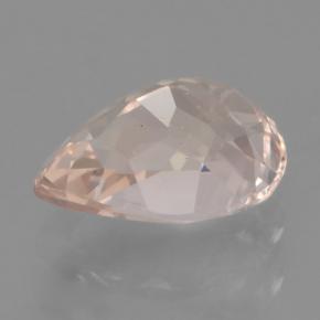 Morganite rose naturelle en forme de poire, 0,84 ct, VVS-VS