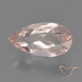Morganite Flamant rose naturelle En forme de poire, 0.53 ct, VVS