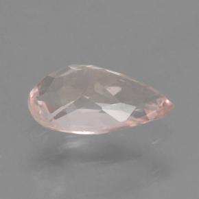 Morganite Flamant rose naturelle En forme de poire, 0.46 ct, VVS-VS