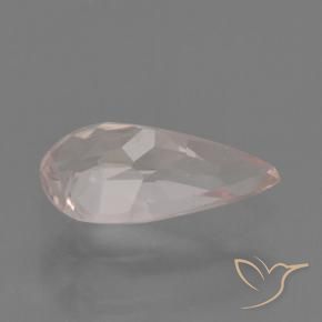 Morganite Flamant rose naturelle En forme de poire, 0.50 ct, VVS-VS