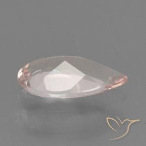 Morganite Rose moyen naturelle En forme de poire, 0.50 ct, VVS-VS
