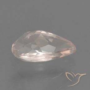 Morganite Rose moyen naturelle En forme de poire, 0.49 ct, VVS