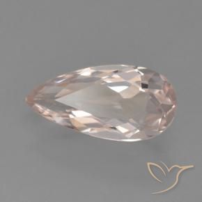 Morganite Flamant rose naturelle En forme de poire, 0.57 ct, VVS
