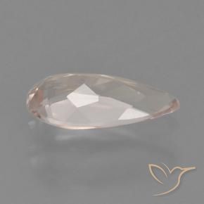 Morganite Flamant rose naturelle En forme de poire, 0.57 ct, VVS