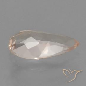 Morganite Rose très clair naturelle En forme de poire, 0.62 ct, VVS-VS