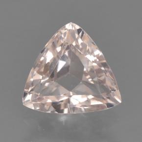 Morganite Rose clair naturelle Trillion, 0.64 ct, VVS-VS