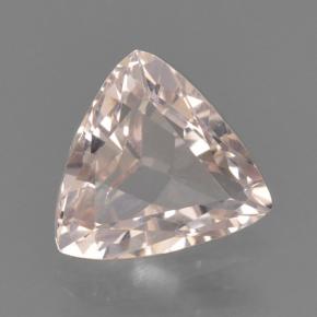 Morganite Rose clair naturelle Trillion, 0.64 ct, VVS-VS