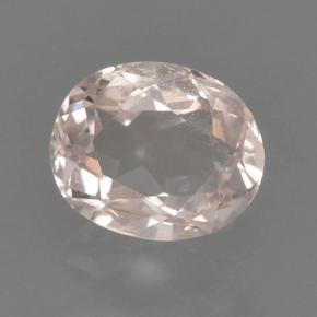 Morganite rose naturelle coupe ovale, 0,44 ct, VS