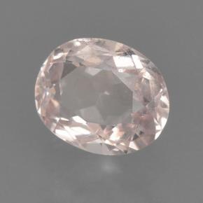 Morganite rose naturelle coupe ovale, 0,44 ct, VS