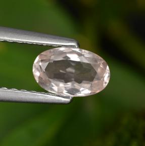 Morganite rose naturelle coupe ovale, 0,51 ct, VVS-VS