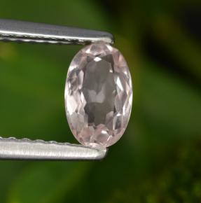 Morganite rose naturelle coupe ovale, 0,51 ct, VVS-VS