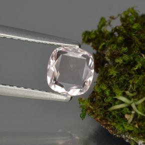 Morganite rose naturelle coupe coussin, 0,62 ct, VVS-VS