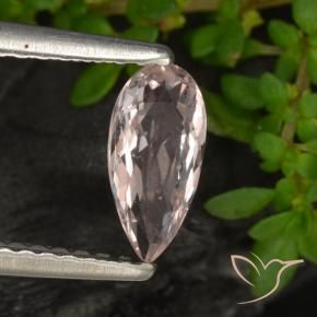 Morganite Rose moyen naturelle En forme de poire, 0.47 ct, VS