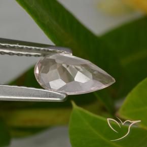 Morganite Flamant rose naturelle En forme de poire, 0.55 ct, VVS-VS