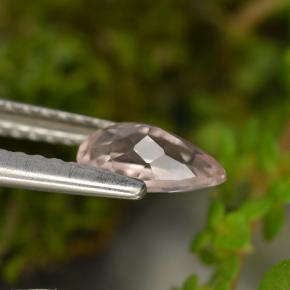 Morganite rose naturelle en forme de poire, 0,54 ct, VVS