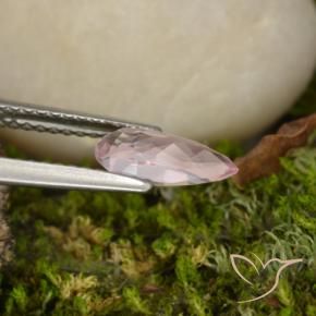 Morganite Rose moyen-léger naturelle En forme de poire, 0.72 ct, VVS