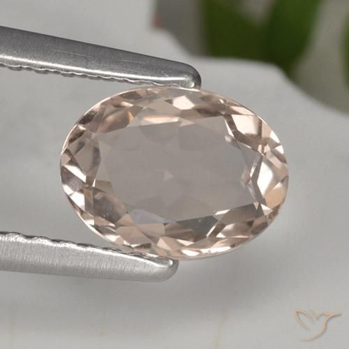 0.83ct Naturel Rose moyen Morganite, ovale, VVS
