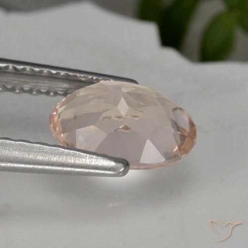 Morganite Rose moyen naturelle ovale, 0.83 ct, VVS