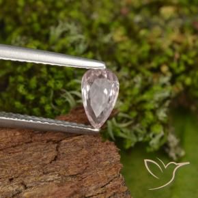 Morganite Rose clair naturelle En forme de poire, 0.48 ct, VVS
