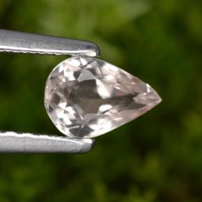 Morganite Rose clair naturelle En forme de poire, 0.43 ct, VVS