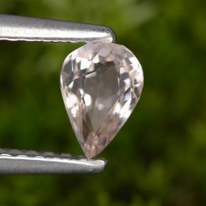 Morganite Rose clair naturelle En forme de poire, 0.43 ct, VVS