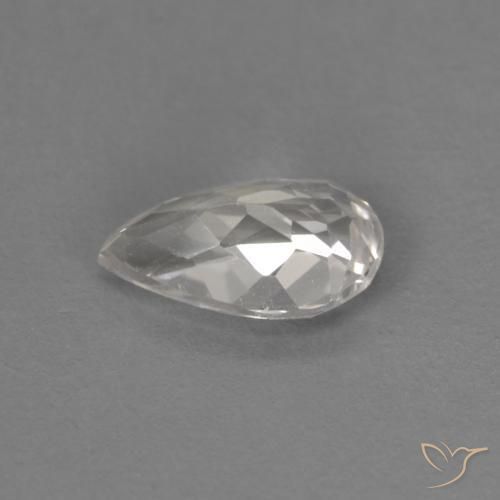 Morganite Saumon Rose naturelle En forme de poire, 0.46 ct, VVS