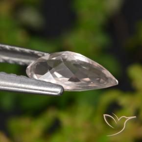 Morganite Rose clair naturelle En forme de poire, 0.56 ct, VVS