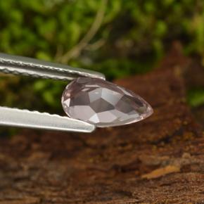 Morganite rose naturelle en forme de poire, 0,64 ct, VVS-VS
