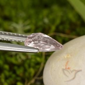Morganite Flamant rose naturelle En forme de poire, 0.71 ct, VVS-VS
