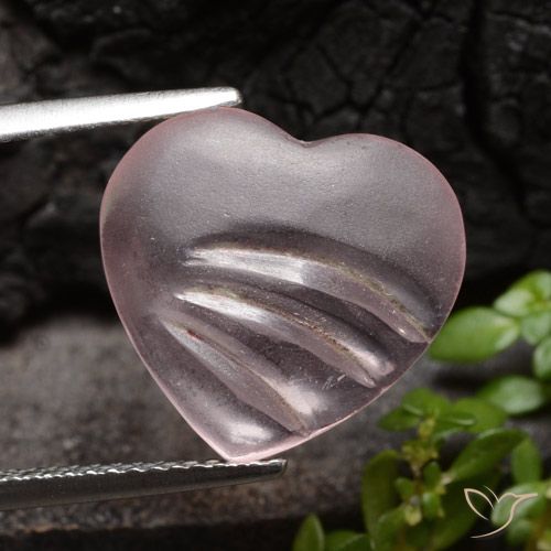 4.50ct Naturel Rose Morganite, Cœur, Transparent