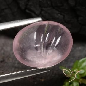 Morganite Rose moyen naturelle ovale, 3.09 ct, Transparent
