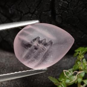 Morganite Rose corail naturelle En forme de poire, 2.62 ct, Translucide