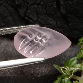 Morganite Rose corail naturelle En forme de poire, 2.62 ct, Translucide